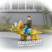 Manèges de fête foraine, dinosaures animatroniques en fibre de verre pour l'extérieur, parc d'aventure, aire de jeux