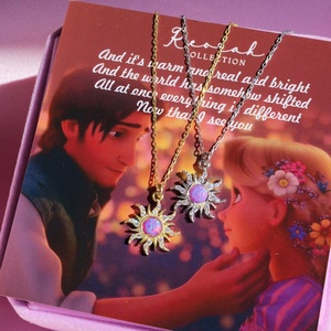 Conjunto de Joyería Gold Sunburst con Collar con Colgante de Ópalo, Aretes y Anillo Colorido, Accesorios de Estilo Boho para Mujer - Product Image 4