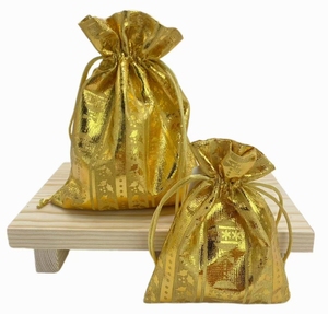 Bolsas de Tela Personalizadas con Cordón para Regalos de Navidad, Bolsas de Papá Noel para Joyería, Dulces y Regalos de Fiesta - Product Image 6