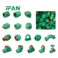IFAN Chine Vente en gros Raccords coudés moulés par injection pour alimentation en eau froide Tous types de raccords de tuyauterie PPR