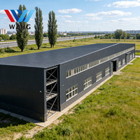 Centre logistique en acier galvanisé de 2850 m de portée pour le Canada, avec atelier à mezzanine, certifié CE ISO, équipé d'une grue
