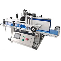Applicateur d'étiquettes autocollantes adhésives pour flacon à grande vitesse Flacon d'ampoule d'eau Machine d'étiquetage automatique de bouteilles en verre rondes