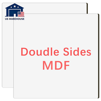 Plaques vierges en MDF pour sublimation personnalisée, feuilles de carton rigide blanc double face avec revêtement, 12 x 12 pouces, pour transfert thermique et projets DIY
