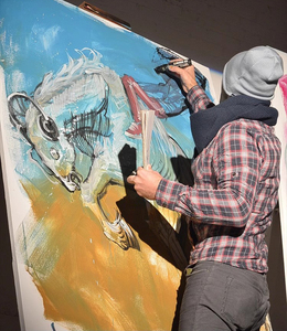 Cuộn vải canvas pha cotton-lanh 500G bán chạy dành cho tranh sơn dầu vẽ tay - Product Image 3