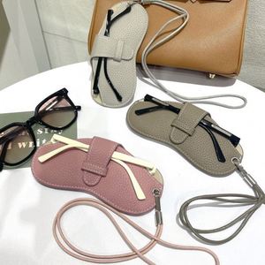 Factory Custom Logo Sunglasses Storage Bag Pressure Resistant Ins Eyeglasses <b>Case</b> Anti-lost Lanyard <b>Glasses</b> Protective Cover - Product Image 2
