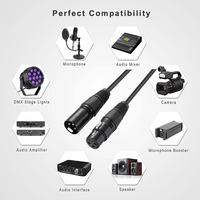 Câble Xlr vers Xlr 3m 5m 10m 20m connecteur de câble de Microphone Audio professionnel 3 broches mâle et femelle Microphone câble Xlr