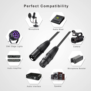 Cable <span class=keywords><strong>Xlr</strong></span> a <span class=keywords><strong>Xlr</strong></span> 3M 5m 10M 20m Conector de cable de micrófono de audio Profesional Cable <span class=keywords><strong>Xlr</strong></span> de micrófono macho y hembra de 3 pines - Product Image 5