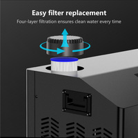 1-45 ℃   Refroidisseur d'eau pour bain de glace à température contrôlée, faible bruit, contrôle par application WIFI, couleurs noir et blanc, prise en charge OEM ODM