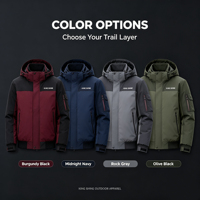 Veste imperméable à capuche pour homme, nouvelle collection 2027, veste softshell pour homme, coupe-vent en polyester, uniformes de travail, sublimation