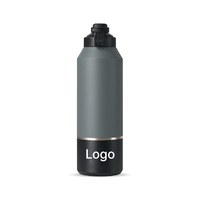 Bouteille d'eau sport isotherme en acier inoxydable 304 pour l'escalade, l'entraînement, le camping, les voyages en voiture, la randonnée et les aventures en pleine nature