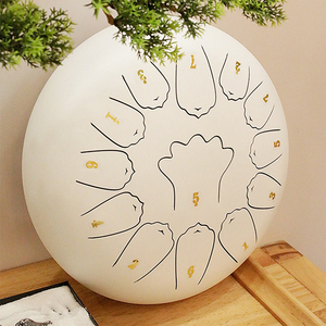 กลองลิ้นเหล็กขนาด 12 นิ้ว ขายส่ง พร้อม 13 โน้ต ชุดอุปกรณ์ครบครัน กลองตีมือ เครื่องดนตรีประเภทเพอร์คัชชัน กลองฝน - Product Image 4