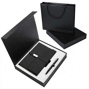 Luxury Custom Logo Pen Notebook Business Giveaways Corporate Promotional & Business <b>Gifts</b> Set with <b>Box</b> - Product Image 1