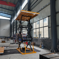 Table élévatrice à ciseaux hydraulique fixe, plateforme de levage industrielle pour charges lourdes, pour le chargement et le déchargement de matériaux