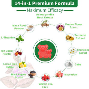 El último diseño Ashwagandha Gummies apoya la relajación Mejora del estado de ánimo Inmune Booster Gummy Candy - Product Image 4