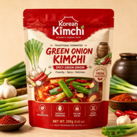 Sachet Doypack Personnalisé à Fermeture Zip Refermable, Anti-fuite, Anti-odeur, Qualité Alimentaire, avec Valve Unidirectionnelle pour Fermentation (Kimchi, Cornichons)