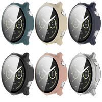 Étui avec protecteur d'écran en verre trempé pour Garmin Venu 4 41mm 45mm Watch Protective Hard PC Cases Cover for Men Women