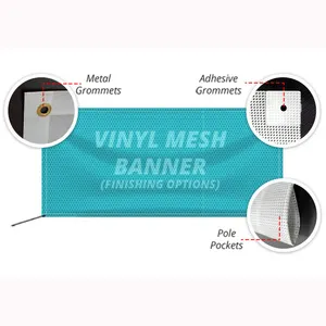 Custom Outdoor Waterproof Mesh Fence Banner Printing Pvc Backdrop Vinyl Banner