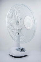 Bgteyoza — ventilateur de table solaire, rechargeable, 9 vitesses, 16 pouces, avec batterie intégré, avec veilleuse led et panneau solaire