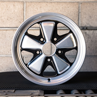 Roues de voiture de tourisme en alliage d'aluminium avant et arrière de style original direct d'usine de 15 pouces pour 718 911