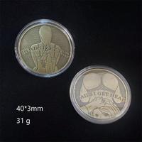 Pièce commémorative créative en bronze pour couple, collection de souvenirs intimes, cadeau pour la Journée du Peuple