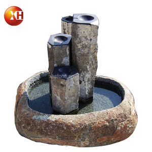 Cột Đài Phun Nước Đá Bazan Tự Nhiên Trang Trí Sân Vườn Ngoài Trời Phong Cách Mới - Product Image 3