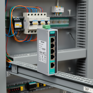 โมซ่า EDS-205A สวิตช์อีเธอร์เน็ต 5 พอร์ต แบบไม่ต้องจัดการ ติดตั้งบนราง DIN - Product Image 3