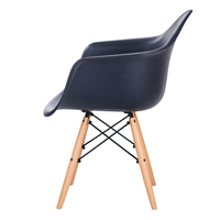 Fauteuil de salle à manger élégant en plastique, multicolore, ergonomique, coque moulée, polyvalent pour restaurant, café, décoration intérieure