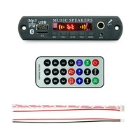 Placa Decodificadora de MP3 con Pantalla LED, Decodificador de Altavoces, Módulo Bluetooth 5.3, Accesorios para Placa Amplificadora de Audio Karaoke, 12V USB/TF/AUX