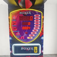 Machine de boxe électronique à monnayeur pour parc d'attractions, machine de frappe de boxe d'arcade, garantie 1 an, version anglaise