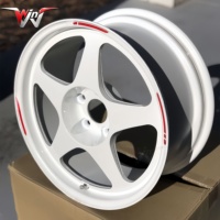Jantes de voiture en alliage forgé blanc brillant à déport profond, personnalisées, 17, 18, 19, 20 pouces, 5x112, 5x114.3, pour Honda Civic, Nissan, Toyota, AUDI, BMW