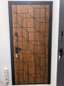 Puerta de <span class=keywords><strong>Entrada</strong></span> de Acero de Estilo Ruso para Exteriores, Impermeable, de Alta Seguridad, Material de Aleación de Aluminio, Puerta Blindada Individual - Product Image 4