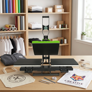 Presse à chaud économique à double poste de <span class=keywords><strong>travail</strong></span> à ouverture automatique pour impression de t-shirts avec système de retrait de la couche - Product Image 6