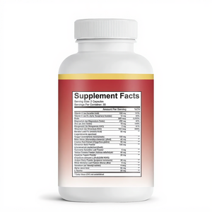 Complément alimentaire pour le glucose sanguin, 60 capsules avec cannelle, chrome, mûrier, stabilise le glucose sanguin, L-taurine, poivre de Cayenne - Product Image 2