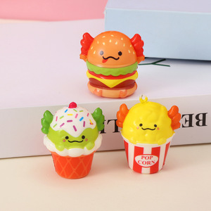 Jouet Squishy en PU à Rebond Lent en Forme d'Axolotl de Dessin Animé, Jouet Anti-Stress Mignon en Mousse Éponge en Forme de Collation à Presser - Product Image 4