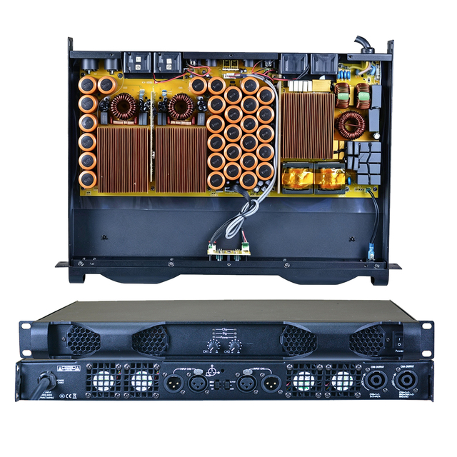 SONO DA25K2 Class d Power Amplifier 2channel 2500W RMS Professional Stage Speaker Amplifier Subwoofer Amplifier