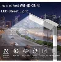 Lampu Jalan LED IP65 50W/100W/150W/200W Tahan Air Luar Ruangan Paduan Aluminium Hemat Energi Jalan AC Dapat Diredupkan 5000K 3 Tahun 120