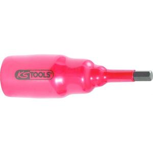 KS TOOLS - 117.1735 Douille 3/8 ''avec isolation de protection pour vis hexagonales, clés à douille isolées courtes - Product Image 1