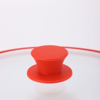 Couvercle en silicone pour pot en verre, résistant aux chocs, transparent, pour poêle et cuiseur vapeur domestique, modèle LY-202, vente en gros fabricant