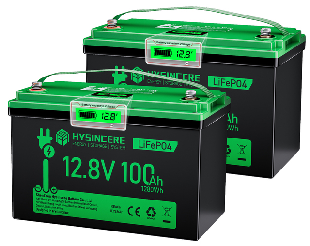 12.8V 100Ah LiFePO4 Battery 6000 Cycles High Capacity Deep Cycle for Boats Power Tools Electric Power Systems Solar Storage