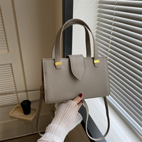 Sac fourre-tout de luxe grande capacité pour femme, style coréen, design simple, couleur unie, idéal pour la plage