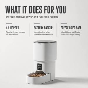 Comedero Automático Inteligente para Mascotas con Control por Aplicación para Dueños Ocupados, Gatos y Perros Pequeños de Menos de 10 kg, con Batería de Respaldo - Product Image 3