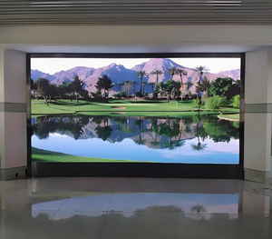 จอแสดงผลวิดีโอติดผนัง LED สำหรับใช้งานภายในอาคาร ขนาด P2.5 2.5 มม. 3840x1920 มม. 12.6x6.3 ฟุต สำหรับโบสถ์ในสหรัฐอเมริกา - Product Image 1