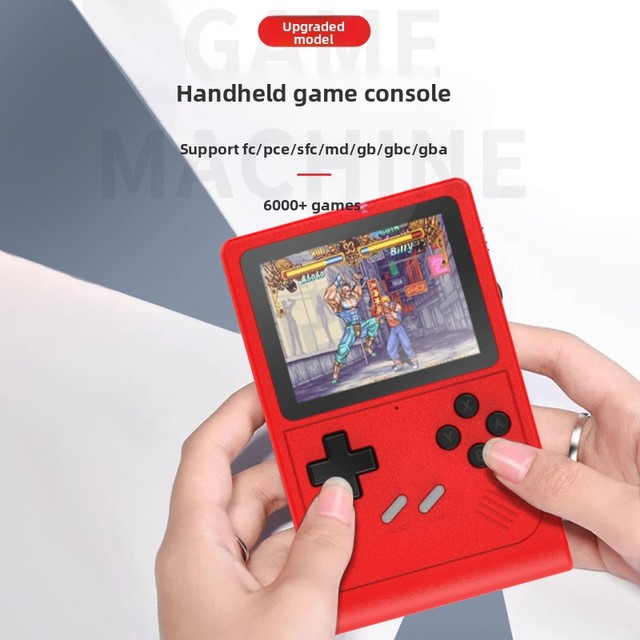 Wholesale Retro Mini Handheld Game Console 3 Inch HD 6000 Classic Games 2 Player for Kids Children Birthday Gift OEM
