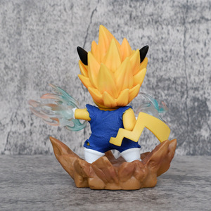Figuras de Acción de Anime de <span class=keywords><strong>Dragon</strong></span> <span class=keywords><strong>Ball</strong></span> <span class=keywords><strong>Z</strong></span> Vegeta Cos Pikachu Poke-mons, Novedad de 2024, Juguete para Decoración de Escritorio - Product Image 4