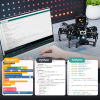 miniHexa Pro ESP32 Robot Hexapode, Interaction LLM & Vision IA, Bras Robotique, Plateforme de Développement Python & Open-Source