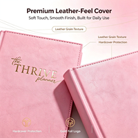 A5 Bedrucktes Logo Personalisiertes PU-Leder Tagebuch Notizbuch Maßgefertigtes Elastisches Band Hardcover-Planer Tagesplaner Stoff-Journal