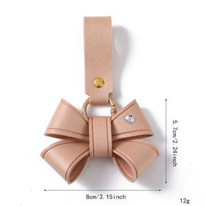Faux Leather Bow <b>Bag</b> <b>Charms</b> Elegant Keychain <b>Charms</b> for Handbag Elegant Bow Keychain Cute <b>Bag</b> Accessory - Product Image 4