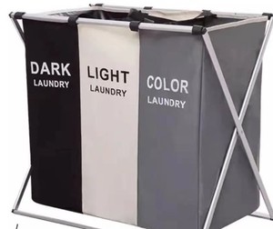 Canvas Modern Laundry Basket Waterproof Collapsible Laundry Hamper Bags Storage Washing Box Bathroom with Handle
