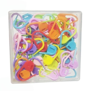 Wholesale 1000Pcs/Bag Mixed Color Plastic Knitting Tool Locking Stitch Markers Knitting Needle <b>Clip</b> <b>Hook</b> - Product Image 3