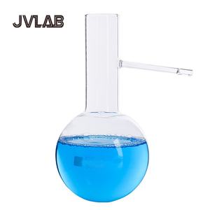 Frasco de Destilación de Vidrio Borosilicato, Fondo Redondo, Grueso, con Ramas Cortas y Largas, para Laboratorio, <span class=keywords><strong>Química</strong></span> Orgánica, Extracción de Aceites Esenciales - Product Image 1